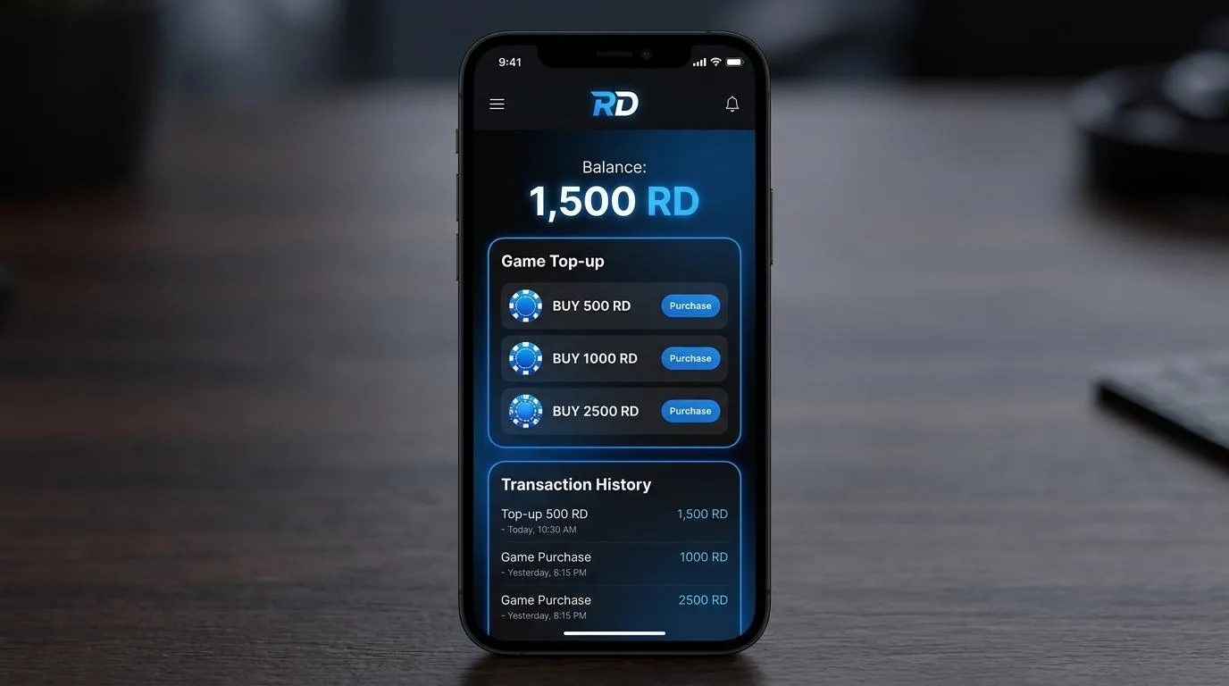 Pemain Royal Dream topup via QRIS di RD Chip Store Express